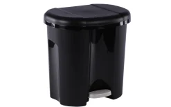 Abfalleimer in schwarz, 2 x 10 l Duo