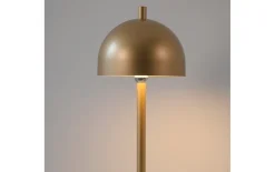 AKKU-Tischleuchte Bellis, goldfarbig