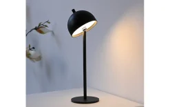 AKKU-Tischleuchte Bellis, schwarz
