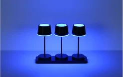 Akku-Tischleuchte Dawson, schwarz, 3er Set
