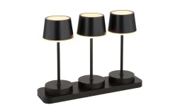 Akku-Tischleuchte Dawson, schwarz, 3er Set
