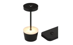 Akku-Tischleuchte Dawson, schwarz, 3er Set