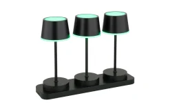 Akku-Tischleuchte Dawson, schwarz, 3er Set