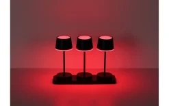 Akku-Tischleuchte Dawson, schwarz, 3er Set
