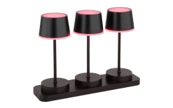 Akku-Tischleuchte Dawson, schwarz, 3er Set