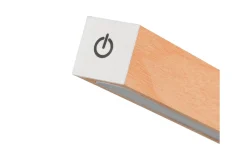 Akku-Tischleuchte Skip, Holz-Nachbildung