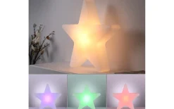 Akku-Tischleuchte Star, weiß, 55 cm, inkl. RGBW Farbwechsler