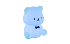 Akku-Tischleuchte Teddy, weiß, inkl. RGB-Farbwechsler