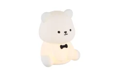 Akku-Tischleuchte Teddy, weiß, inkl. RGB-Farbwechsler