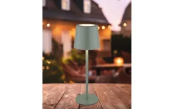 Akku-Tischleuchte Vancouver, graugrün, inkl. USB-Kabel