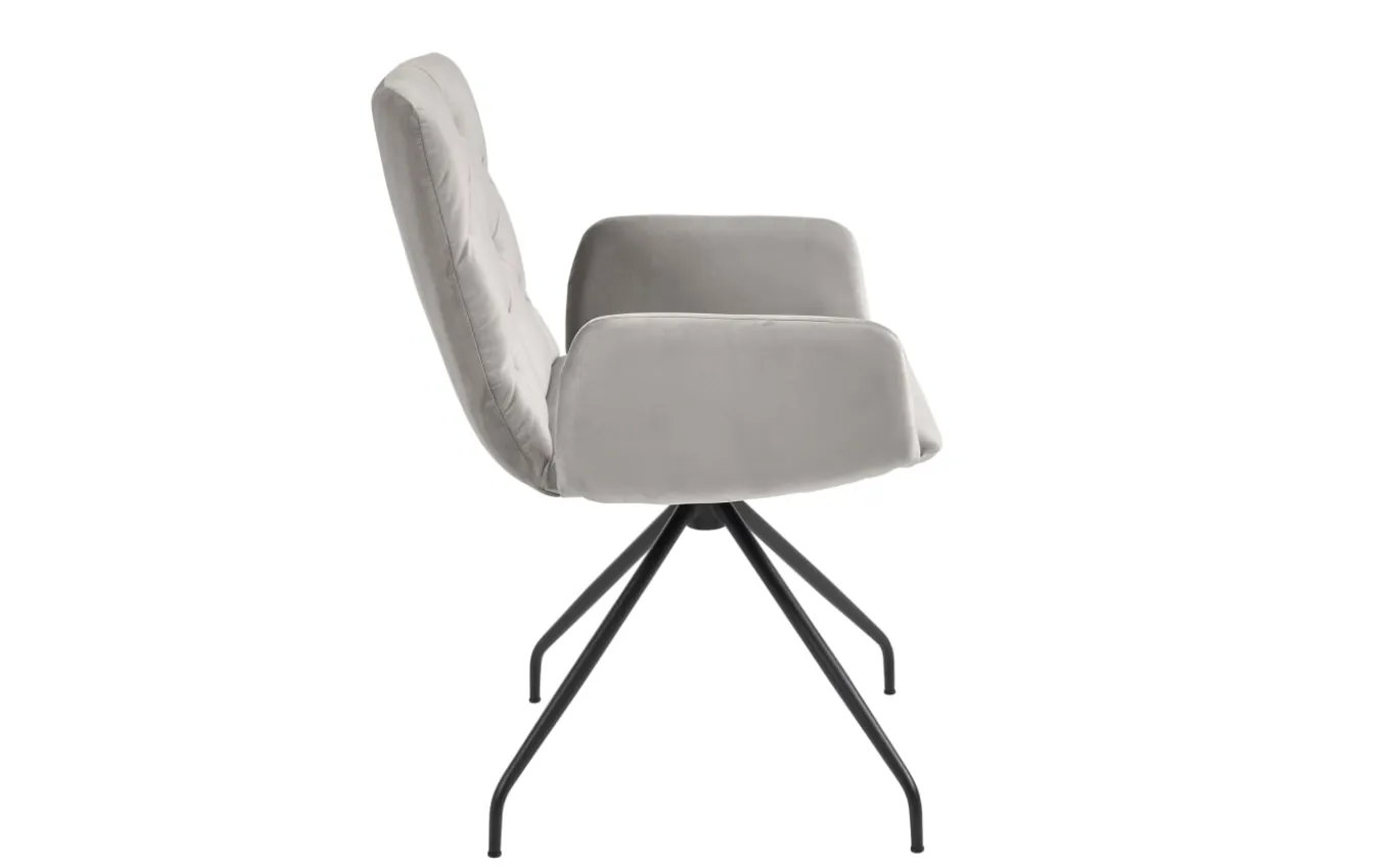Armlehnstuhl Sixty Chair, silver
