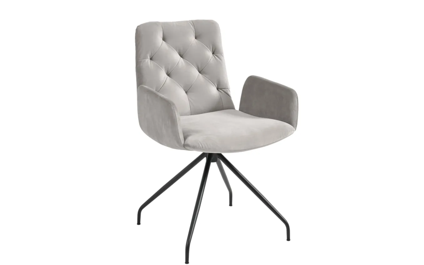 Armlehnstuhl Sixty Chair, silver