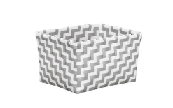 Aufbewahrungsbox Double Laundry, platin, 12 x 16,5 x 20 cm
