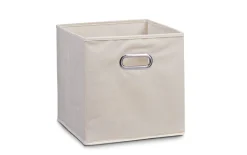 Aufbewahrungsbox in beige, 32 x 32 cm