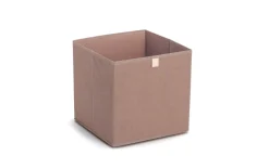 Aufbewahrungsbox Vlies, mocca, 32 x 32 cm