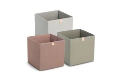 Aufbewahrungsbox Vlies, mocca, 32 x 32 cm