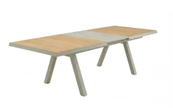 Ausziehtisch Kumasi, Teakholz/Taupe