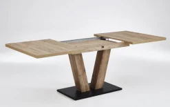 Ausziehtisch Oscar, Struktureiche terra-Nachbildung