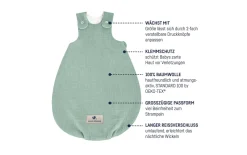 Babyschlafsack Terra, grün, 50/56 cm
