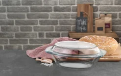 Backform für Brot aus Glas, oval, 2,8 L