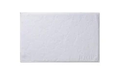 Badematte Uni Cornflower, Baumwolle, weiß
