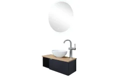 Badkombination Havanna, schwarz matt select