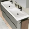 Badprogramm Moyo, betongrün, inkl. Doppelwaschtisch