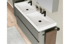 Badprogramm Moyo, betongrün, inkl. Doppelwaschtisch
