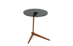 Beistelltisch Fabia, Rauchglas/Bronze