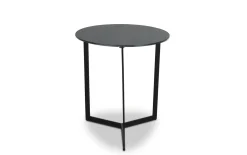 Beistelltisch Fabia, Rauchglas/schwarz