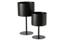 Übertopfset Podest, schwarz, 2-teilig