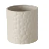 Übertopf Steingut, braun, 15,8 cm