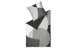 Bettwäsche Bold, anthrazit, 135 x 200 cm