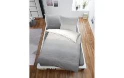 Bettwäsche Flanell, silber, 135 x 200 cm