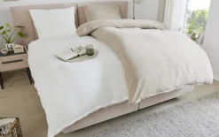 Bettwäsche-Set, offwhite, 155 x 220 cm