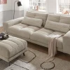 Bigsofa Helmond, stone, inkl. Kissen