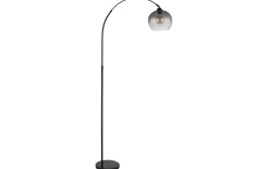 Bogenleuchte Newcastle, schwarz, 196 cm