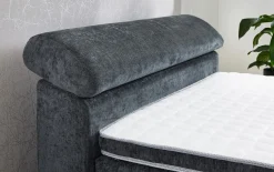 Boxspringbett Diva 140, anthrazit, 140 x 200 cm, inkl. Kaltschaumtopper