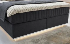 Boxspringbett Felina Fly, dunkelgrau, 180 x 200 cm