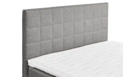 Boxspringbett Hawaii 2, light grey, 120 x 200 cm, inkl. Topper und Bettkasten