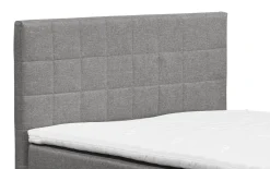 Boxspringbett Hawaii 2, Savanna 21 grau, 120 x 200 cm, inkl. Topper und Bettkasten