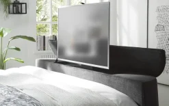 Boxspringbett Houston 6, schwarz, 180 x 200 cm, inkl. TV-Lift
