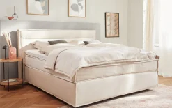 Boxspringbett Just B! SC 100, creme, 180 x 200 cm, Härtegrad 2/3