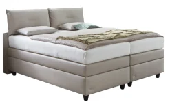 Boxspringbett Livia beige, 180 x 200 cm