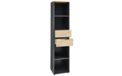 Büroregal Memphis, Graphit/Artisan, inkl. Softclose Funktion