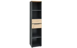 Büroregal Memphis, Graphit/Artisan, inkl. Softclose Funktion