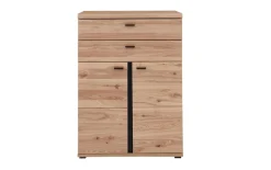 Büroschrank Sonos, Alteiche massiv/Artisan Eiche-Nachbildung, inkl. Softclose Funktion