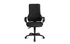 Bürostuhl Actionstar 1303, Bezug schwarz, Kunststofffußkreuz schwarz