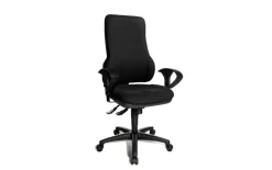 Bürostuhl Actionstar 1303, Bezug schwarz, Kunststofffußkreuz schwarz