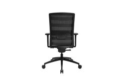 Bürostuhl Sitness Airwork, Textilbezug schwarz, Kunststofffußkreuz schwarz
